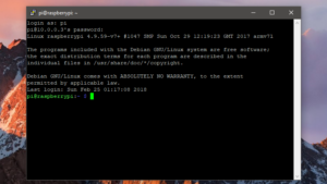 Připojení k Raspberry Pi z Windows ~ PuTTY